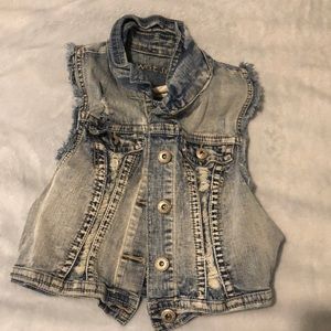 Jean jacket vest